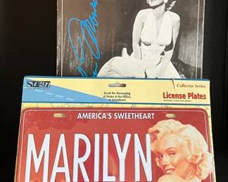 Marilyn Monroe Telephone And Decorative License Plate