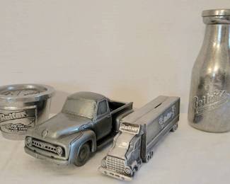 Pewter Coin Banks Reiter And Ford Pick Up Truck