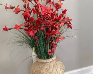 red vase
