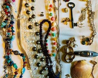 Costume jewelry featuring vintage & contemporary necklaces, bracelets, rings, earrings, pendants, brooches & more