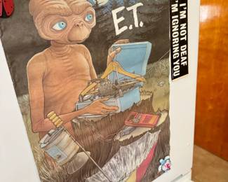 Vintage E.T. poster