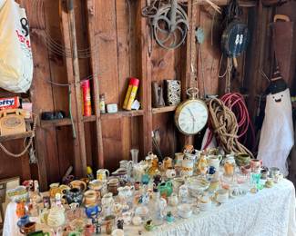 Miniature vases and glassware Estate sale in Pelham Massachusetts Saturday August 31