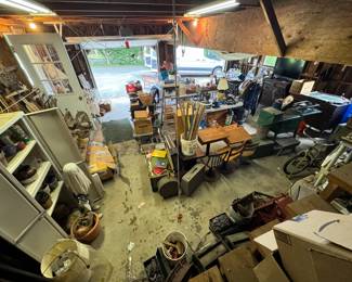 Furniture, Bikes, Antique School Desks, Marble top buffets, Old license plates, Vintage luggage, Garage storage shelves, Tools, Bicycles, and a whole house full of items for sale in Amherst, Massachusetts this Saturday, August 31st!