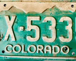 Antique and Vintage license plates from Massachusetts, Connecticut, Colorado and more