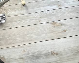 Round country style table and lots more furniture atour estate sale in Pelham Massachusetts on August 31, 2024