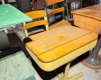 Antique school desk