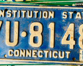 Antique and Vintage license plates from Massachusetts, Connecticut, Colorado and more
