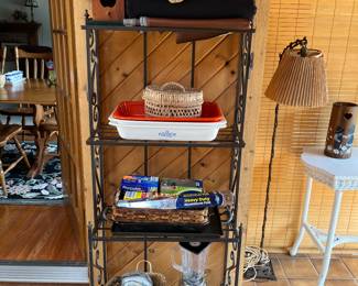 Metal storage/bakers rack.