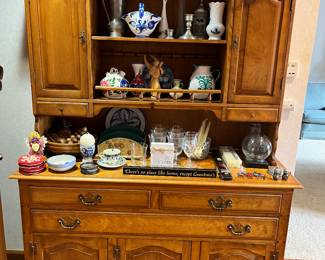 Colonial-style hutch by Cushman Colonial (Bennington, VT).