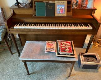 Hammond upright piano.