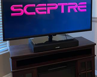 Electric Fireplace, Sceptre TV, Art+Sound Sound Bar