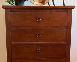 Mission Style Highboy 5-Drawer Dresser
