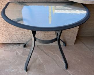 Side Table w Flat Back