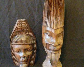 Wood Carved Man Woman