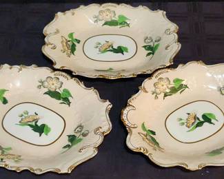 3 Vintage Serving Trays 