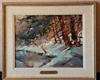 Snow Pines By Ted Goerschner