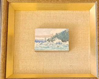 Original Miniature Watercolor Whirlpool 