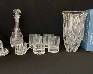 8 Piece Crystal Decanter Set 