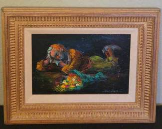 Iver Rose Painting of Clown 