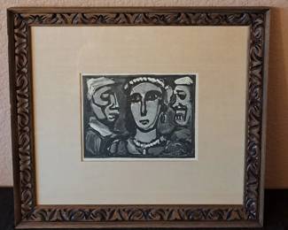 Rouault Print Of Les Visages