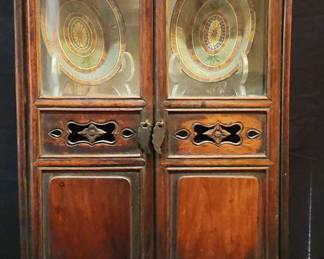 Vintage Display Box With Wood Trays 