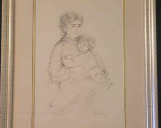 Hibel Lithograph Rosa Child 