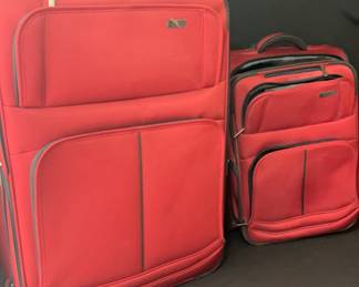 Chaps Red Luggage Set 