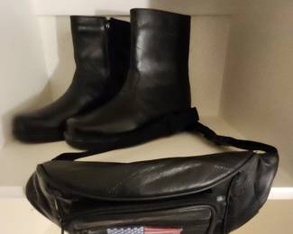 Biondo Boot Size 8.5M And USA Bag