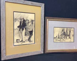 Signed Sketches From An Unknown Artist