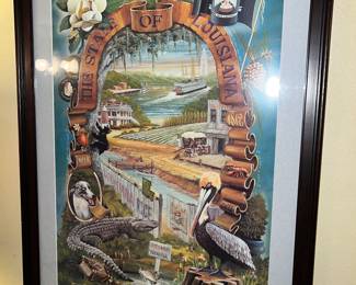 The state of Louisiana print