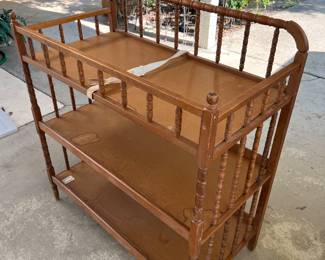 1988 Wood Baby changing table