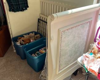 Large vintage baby bed