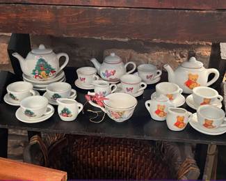 Miniature children’s tea sets