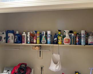 Many cleaning products 