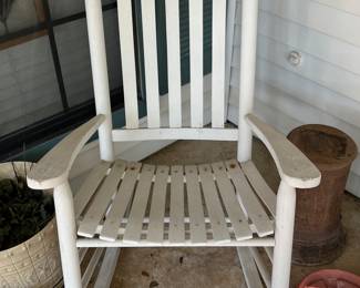 Wood rocking chair