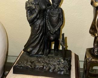 Bronze statue “The plainswoman”