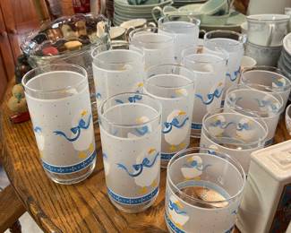 Vintage Libbey Geese drinking glasses