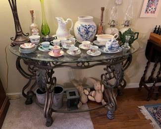 • Teacups • Marshall Pottery • Oil lamps