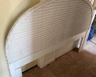 Wicker headboard