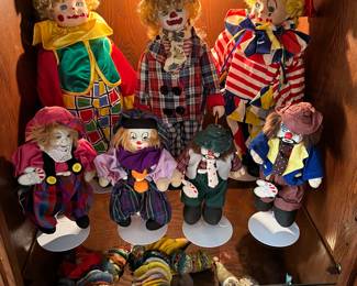 Porcelain Clown Dolls