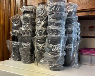 Brand new Coca Cola Zero Plastic cups