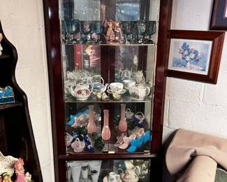 Glassware - see the carnival at the top and the fenton shoes on row 3