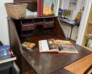 This is a charming old secretary that will work in any room of the house.