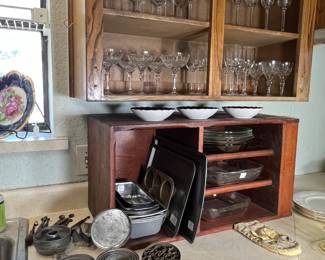 Notice the biscuit and cookie cutters.