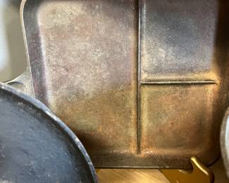 The 3-section square egg and bacon breakfast skillet is very rare.