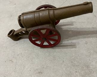 This vintage cast iron toy is called Big Bang Toy Canon.