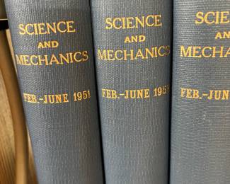 This is a close-up view of the bound magazines.