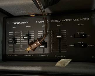 realistic 4 channel stereo microphone mixer