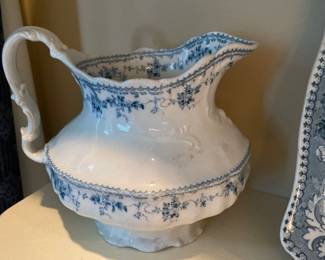 Samuel Ford &  Co. Blue White Creamer