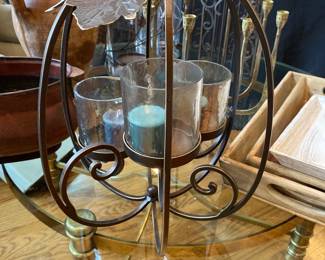 Iron Pumpkin Votive Holder